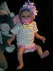 reborn baby girl tiny preemie doll, 15 in over 1 lbs heart beat and 