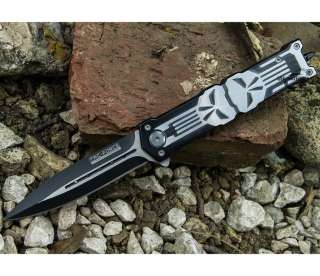 25 Tac Force Punisher War Zone Spring Assisted Knife