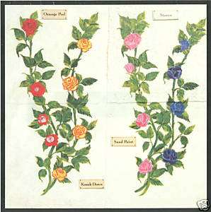 ROSES & ROSE VINES WALL STICKERS DECOR ART TRANSFERS  