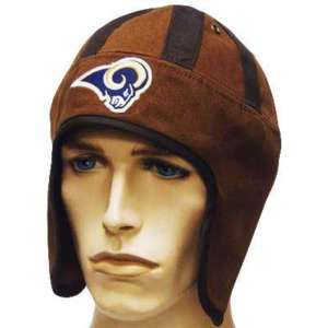 NFL ST LOUIS RAMS BROWN OLD SCHOOL HELMET HEAD HAT CAP  