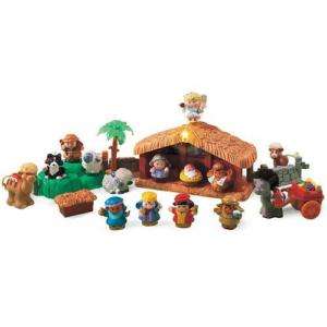 NEW LITTLE PEOPLE TOUCH AND FEEL CHILDRENS NATIVITY SET  