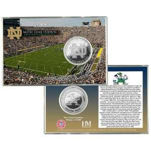  Ohio State University Stadium Silver Coin Card Sports 