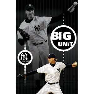 Randy Johnson (New York Yankees Big Unit) Sports Poster Print   24 X 