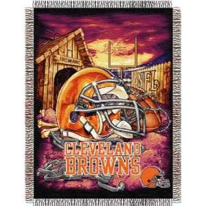  Cleveland Browns NFL Woven Tapestry Throw Sports 
