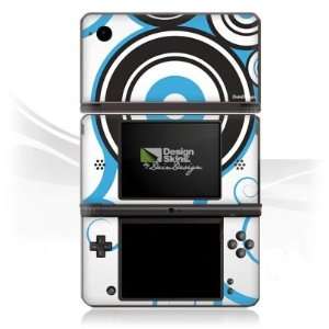  Design Skins for Nintendo DSi XL   Blue Circles Design 