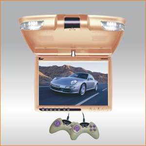 Tview T137DVFDTN 13 Tan Roof Monitor w/ DVD & Games  
