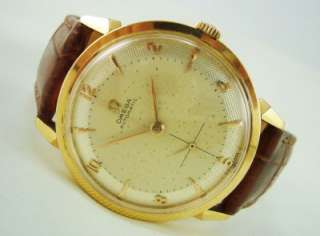   Men’s OMEGA 18k Yellow Gold Automatic Watch. Caliber 344. Ca 1954