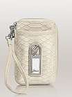 NWT Guess Socialite Phone Case Stone Snakeskin embossed exterior 