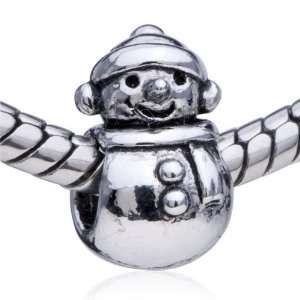 Snowman Pattern European Charm Bead Bracelet   Pandora & Fit Gift