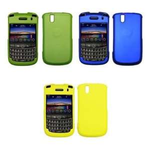   Protector Cases for Blackberry Tour 9630 (Blue, Neon Green, Yellow