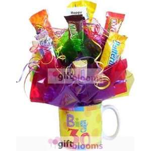  The Big 30, 40, 50, or 60 Birthday Mug Candy Bouquet