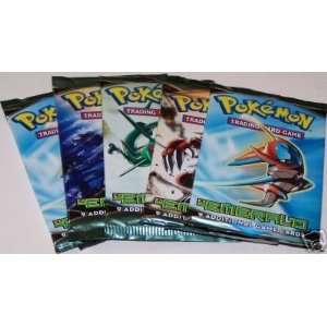  Pokemon EX Emerald Booster Pack ENGLISH (5 Packs) Toys 