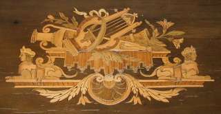 Superb Antique Marquetry Inlaid Italian Work Table NR  