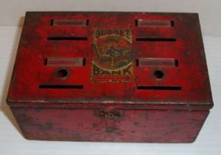 Vintage Budget Bank Tin Box LOUIS MARX CO Cion  