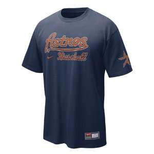 Houston Astros MLB Practice T Shirt (Navy)  Sports 