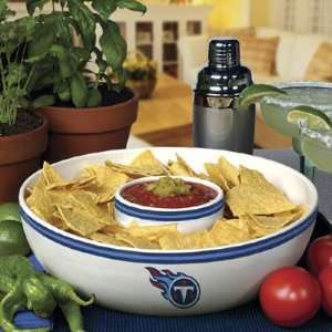 Tennessee Titans Ceramic Chip and Dip Set  Sports 
