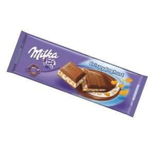 Milka Crispy Yogurt Alpine Milck Chocolate Bar 300g