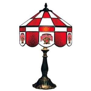  Maryland 14 NCAA Stained Glass Executive Table Lamp 