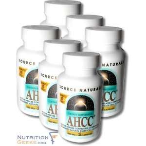   Naturals AHCC 500mg (6 Bottles), 60 Capsule
