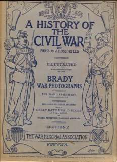 History of the Civil War   Mathew Brady   1912  