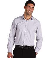 Perry Ellis   L/S Slim Fit Mini Grid Woven Sport Shirt
