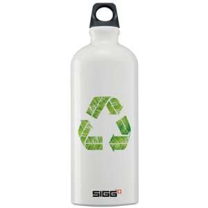  Sigg Water Bottle 1.0L Recycle Symbol in Leaves 