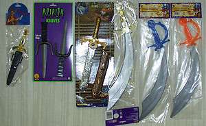  Halloween Pirate King Knight Swords or Ninja Knives or Daggers  