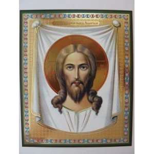 MIRACULOUS IMAGE OF THE SAVIOR EDESSA Orthodox Icon (Metallograph 6x7 