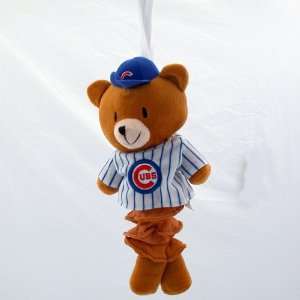   Chicago Cubs Musical Plush Pull Down Bear Baby Toy
