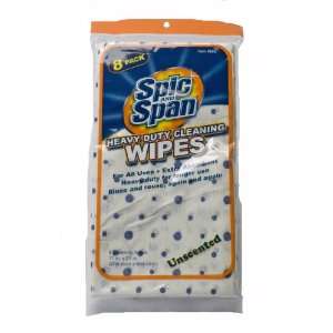   White 11 x 21 Heavy Duty Dry Cleaning Wipes, (Pack of 8) Automotive