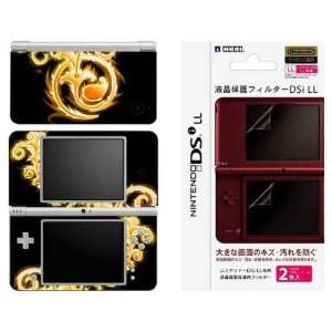  Nintendo DSi XL Decal Skin   Abstract Gold Everything 