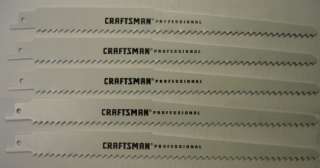 Craftsman 9 x 6tpi Recip Blades Bi Metal 10 30233  