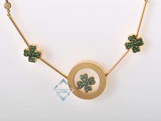 Chopard Yellow Gold Diamond 4 Leaf Clover Necklace  