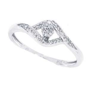  0.08ctTW Round Cut Promise Diamond Engagement Ring in 14Kt 