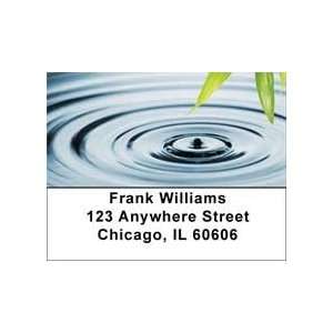  Bamboo & Water Droplet Address Labels