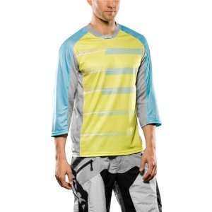 Oakley Line 3/4 Jersey Mens Long Sleeve Race Wear Shirt   Sulfur / X 