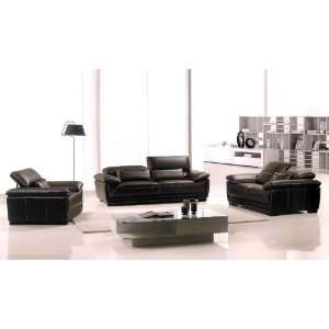  3pc Contemporary Modern Leather Sofa Set #AM 371 DC