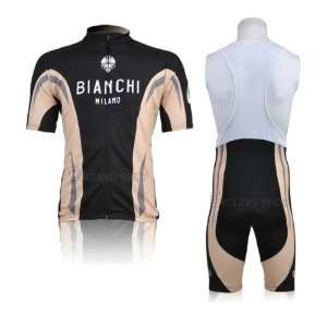  BIANCHI strap jersey short set / bike clothing / bike 