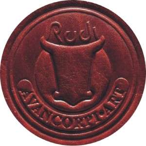 RUDI men Italian leather wallet, brown color mens 509  