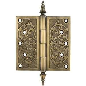   Hinges. 6 Decorative Victorian Door Hinge In Antique By Hand Finish½