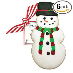 Traverse Bay Confections Hand Decorated Snowman Cookie, 3.5 Ounce 