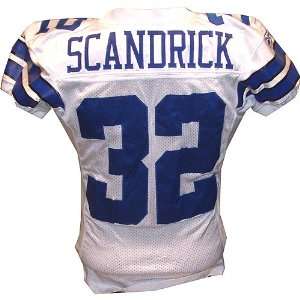  Orlando Scandrick #32 2009 Cowboys Game Used White Jersey 
