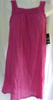 NWT Roxy 608399 Pink Earth Girl Swimsuit Coverup Dress Crochet Junior 