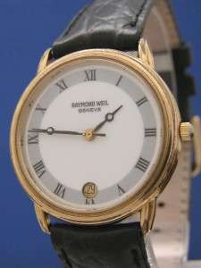 Mans Raymond Weil Geneve Gold Watch (54036)  
