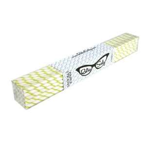  Paper Straws 10   Pack of 25 Lime Green Slim Stripe by 