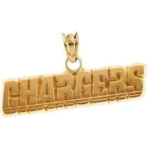  14K Yellow Gold San Diego Chargers Pendant Sports 