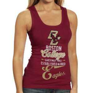  Boston College Eagles Ladies Maroon Boy Beater Tank Top 