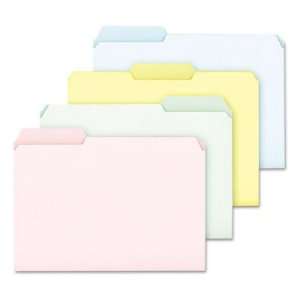  File Folders   1/3 Cut, Top Tab, Letter, Blue/Green/Pink 