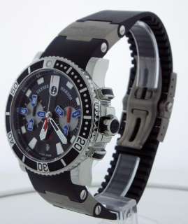 Ulysse Nardin Maxi Marine Diver Chronograph Watch Black  