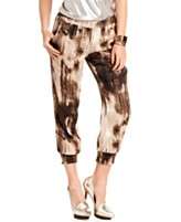 GUESS? Pants, Sasha Crystallize Printed Cropped